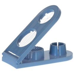 Eiersnijder 2-in-1 blauw 20 cm - Eierensnijders