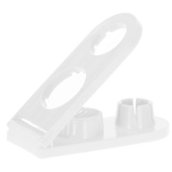 Eiersnijder 2-in-1 wit 20 cm - Eierensnijders