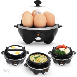 Gadgy Eierkoker Elektrisch - 7 Eieren - Koken, Pocheren, Roerei, Omelet - Vaatwasbestendig - Eierkoker